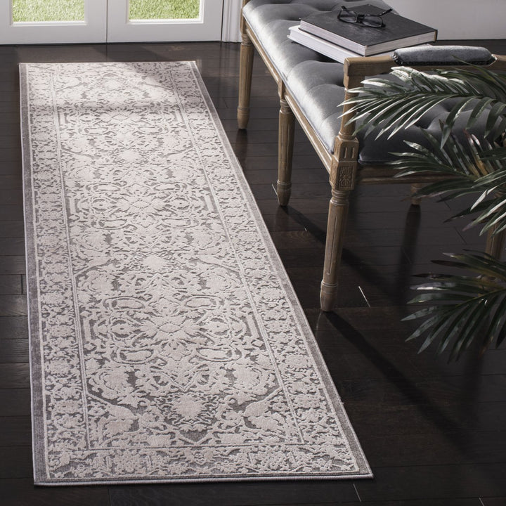 SAFAVIEH Reflection RFT665B Dark Grey / Cream Rug Image 3