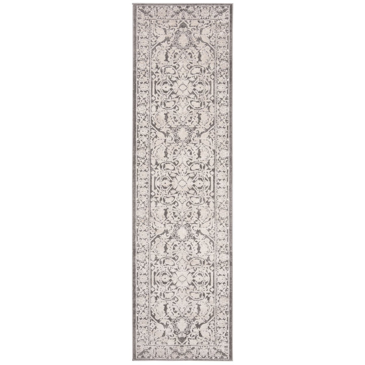 SAFAVIEH Reflection RFT665B Dark Grey / Cream Rug Image 1