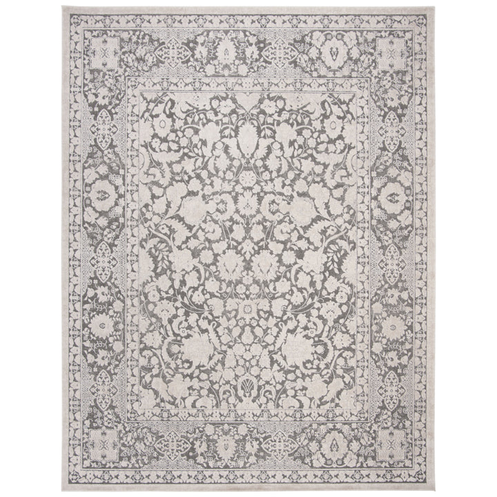 SAFAVIEH Reflection RFT667B Dark Grey / Cream Rug Image 1