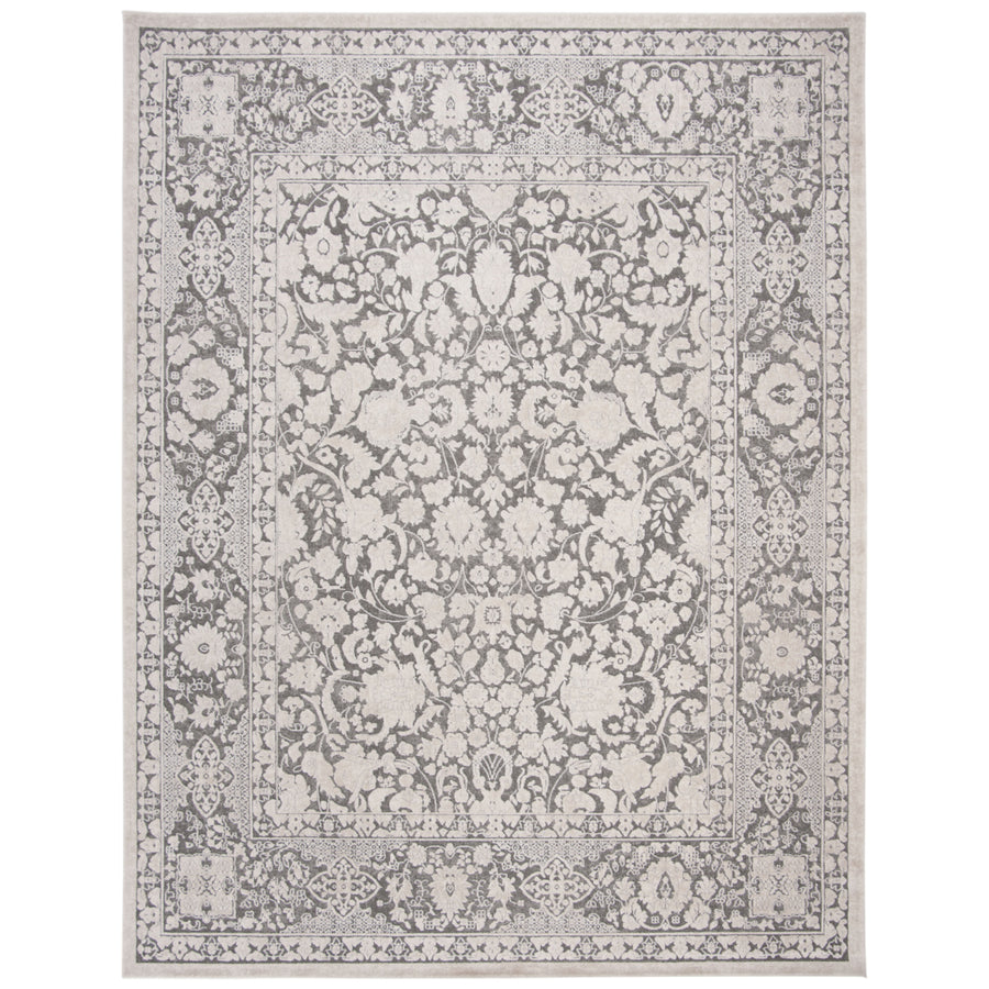 SAFAVIEH Reflection RFT667B Dark Grey / Cream Rug Image 1