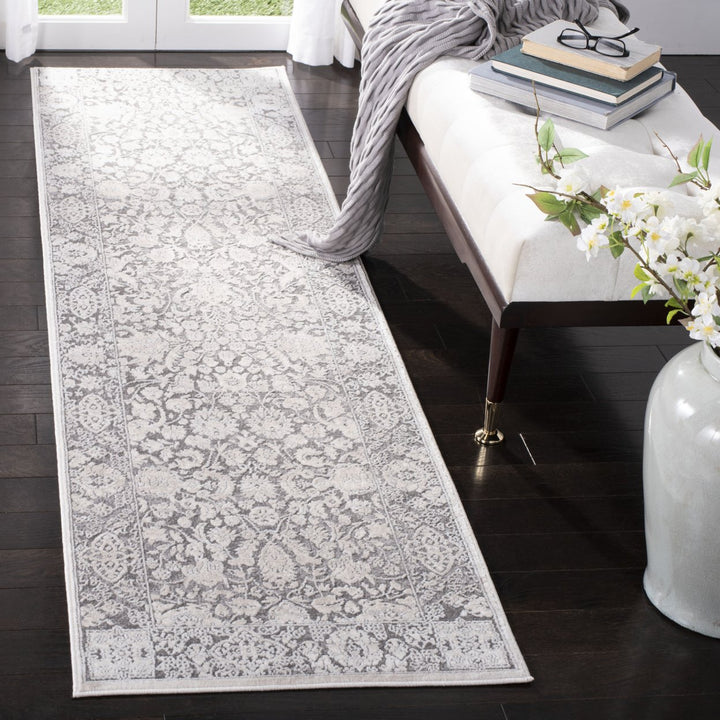 SAFAVIEH Reflection RFT667B Dark Grey / Cream Rug Image 3