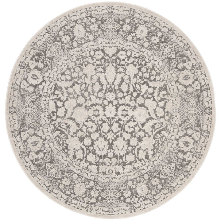 SAFAVIEH Reflection RFT667B Dark Grey / Cream Rug Image 4