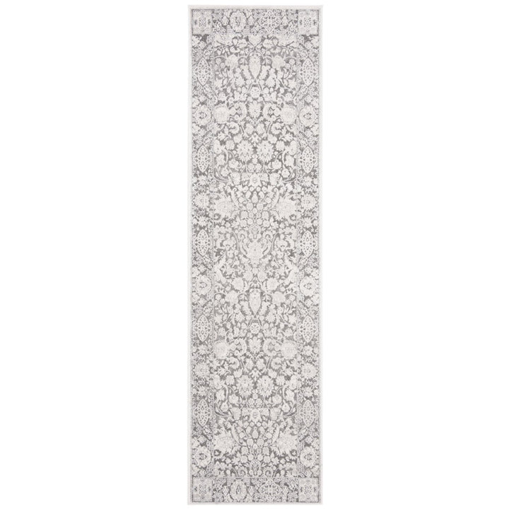 SAFAVIEH Reflection RFT667B Dark Grey / Cream Rug Image 1