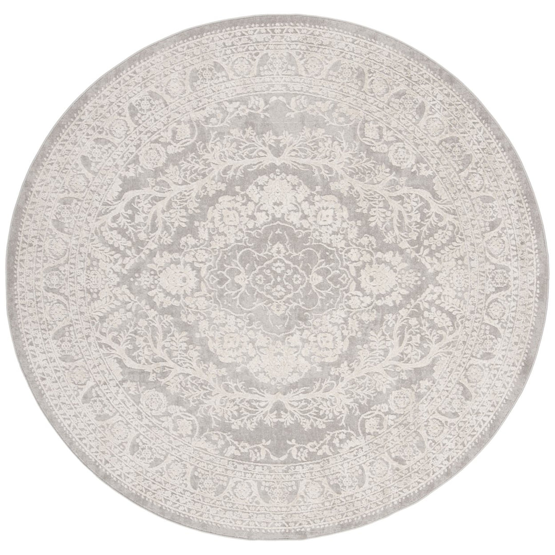 SAFAVIEH Reflection RFT668G Light Grey / Cream Rug Image 5