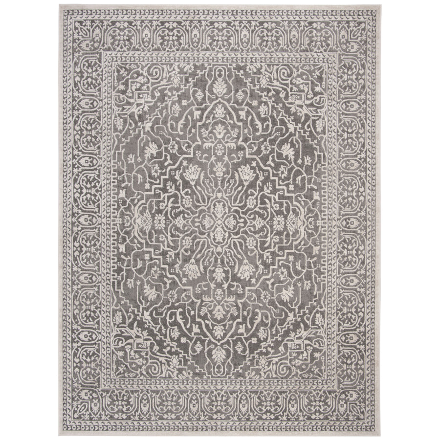 SAFAVIEH Reflection RFT670B Dark Grey / Cream Rug Image 1