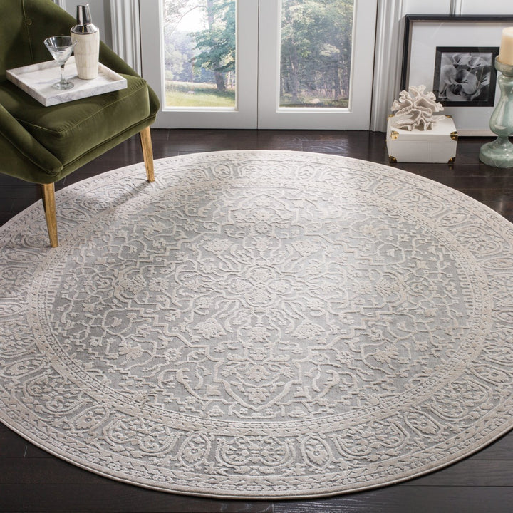 SAFAVIEH Reflection RFT670C Light Grey / Cream Rug Image 2