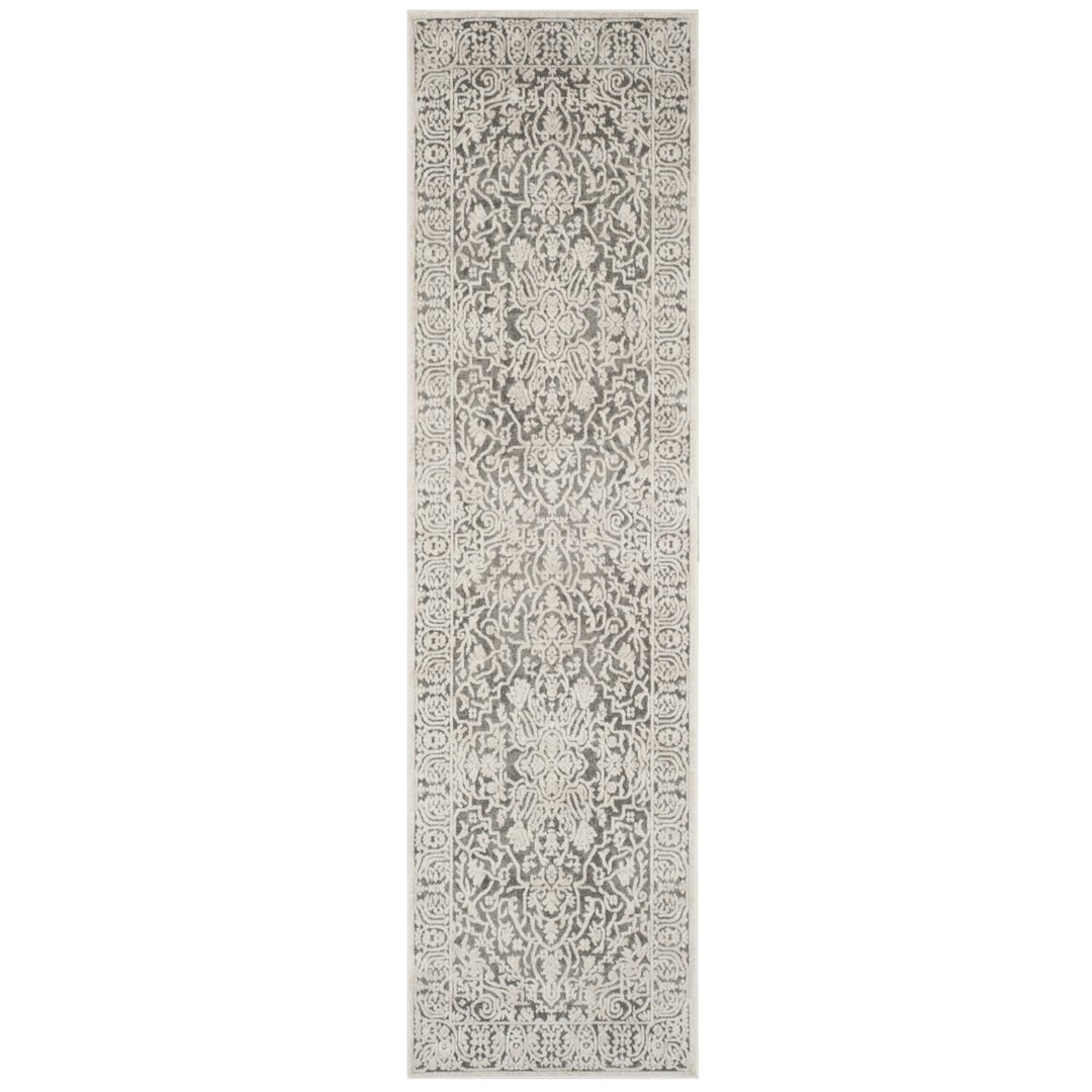 SAFAVIEH Reflection RFT670B Dark Grey / Cream Rug Image 1