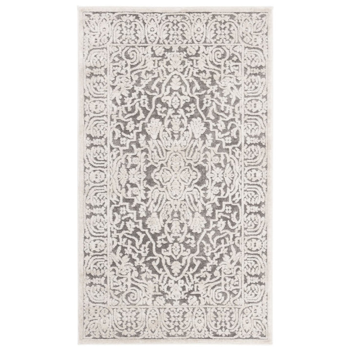 SAFAVIEH Reflection RFT670B Dark Grey / Cream Rug Image 4