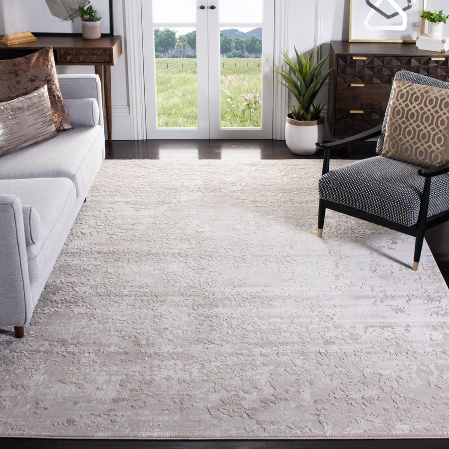 SAFAVIEH Reflection Collection RFT716A Beige / Grey Rug Image 1