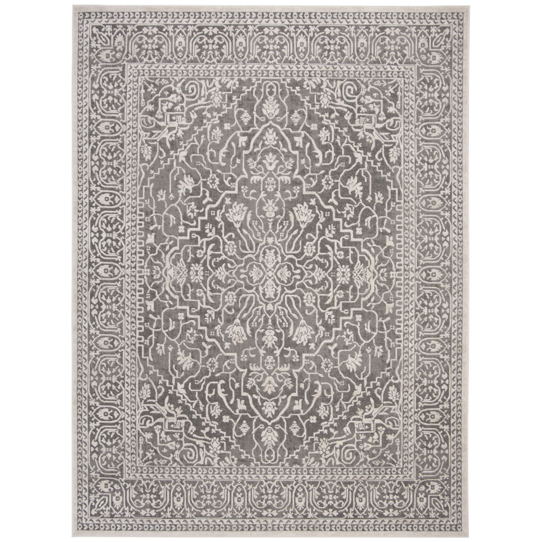 SAFAVIEH Reflection RFT670B Dark Grey / Cream Rug Image 9