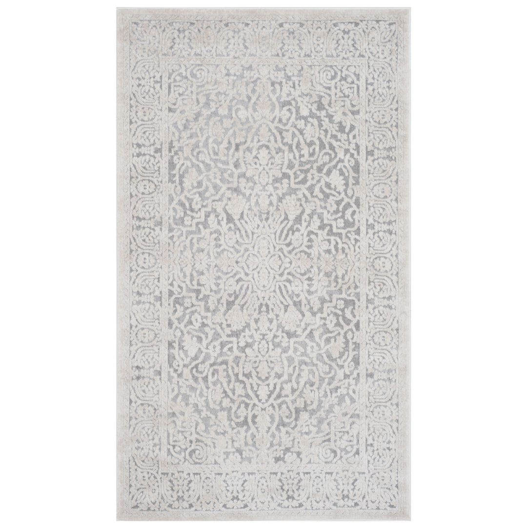 SAFAVIEH Reflection RFT670C Light Grey / Cream Rug Image 10