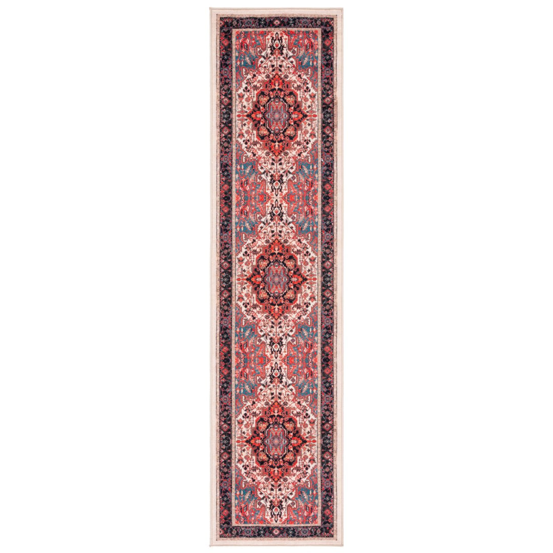 SAFAVIEH Riviera Collection RIV138A Ivory / Blue Rug Image 5