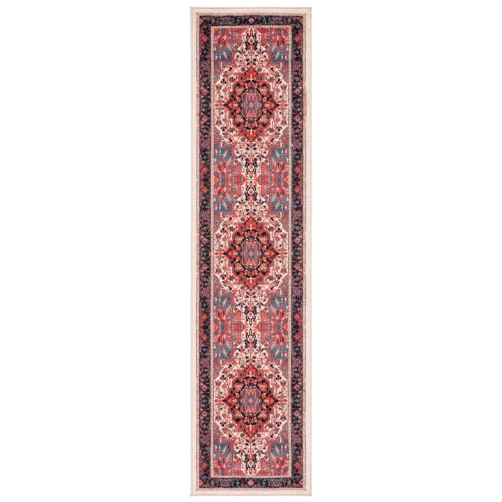 SAFAVIEH Riviera Collection RIV138A Ivory / Blue Rug Image 1