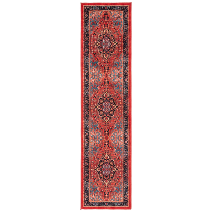 SAFAVIEH Riviera Collection RIV138Q Red / Blue Rug Image 5