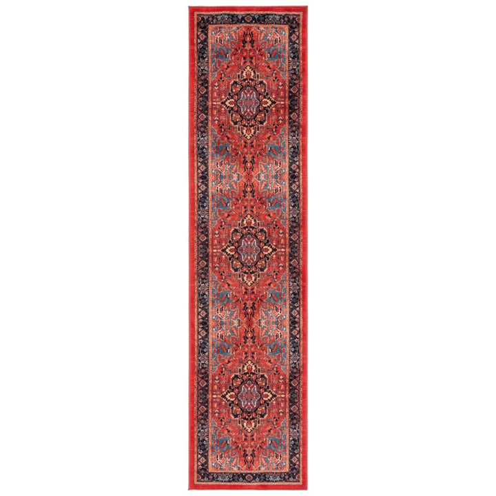 SAFAVIEH Riviera Collection RIV138Q Red / Blue Rug Image 1