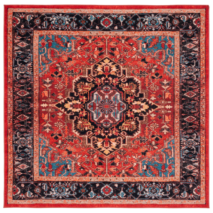 SAFAVIEH Riviera Collection RIV138Q Red / Blue Rug Image 6