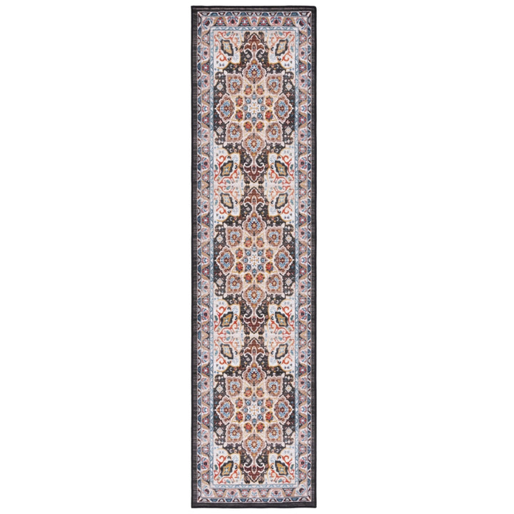 SAFAVIEH Riviera Collection RIV155B Beige / Charcoal Rug Image 5
