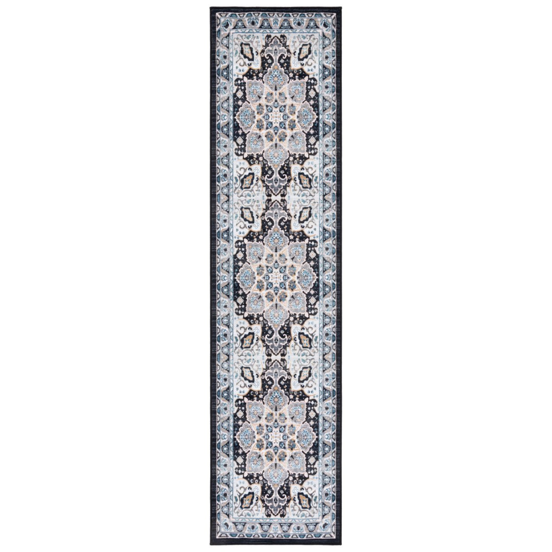 SAFAVIEH Riviera Collection RIV155F Grey / Light Blue Rug Image 5