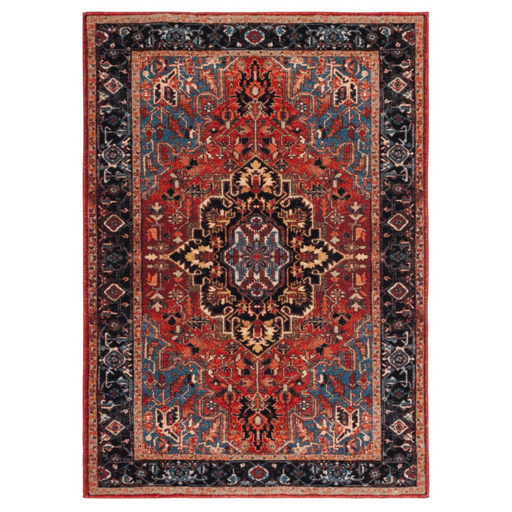 SAFAVIEH Riviera Collection RIV138Q Red / Blue Rug Image 1