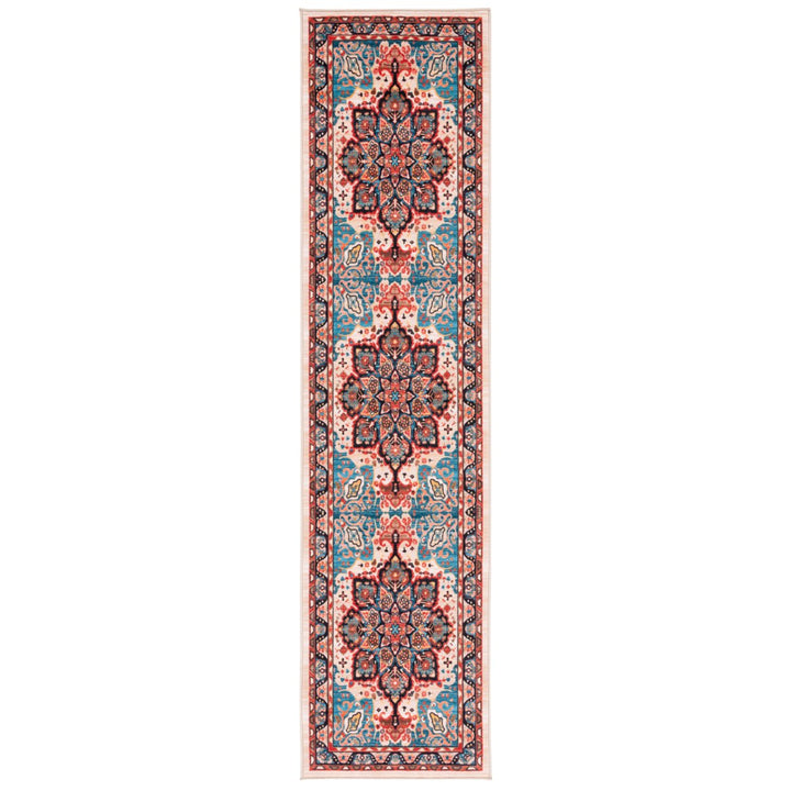 SAFAVIEH Riviera Collection RIV155N Blue / Beige Rug Image 1