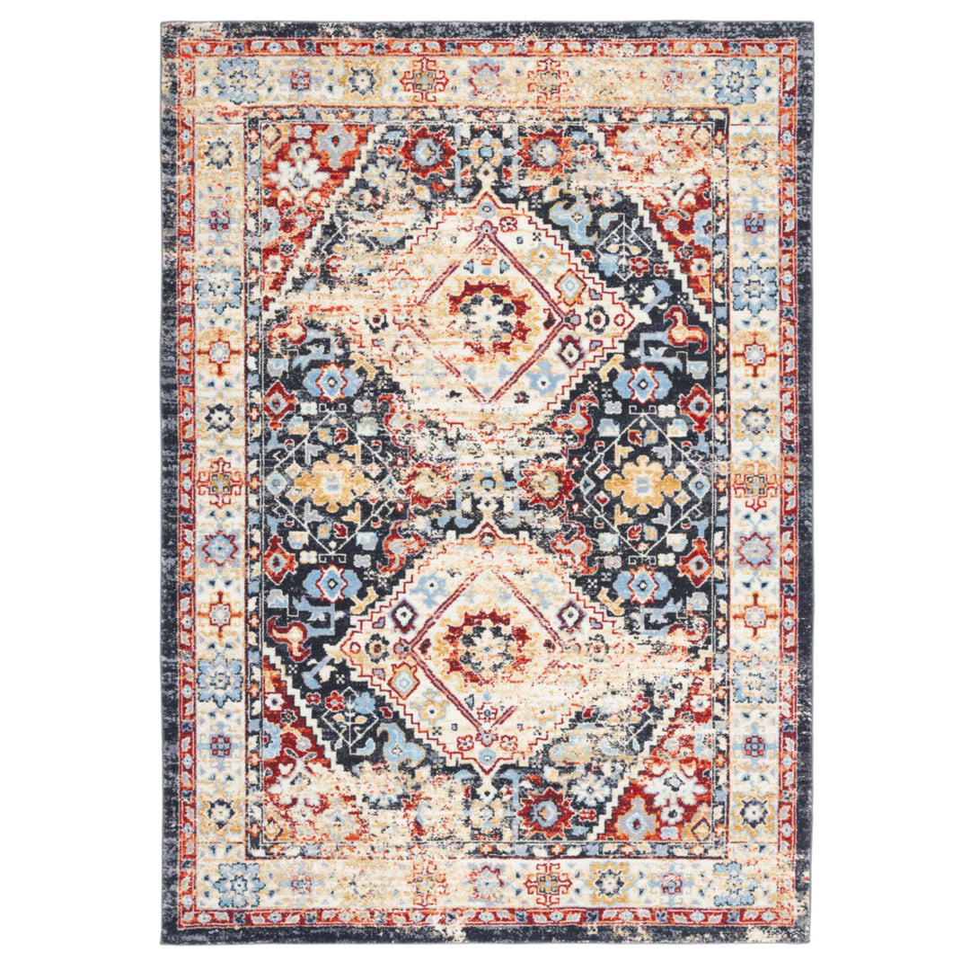 SAFAVIEH Riviera Collection RIV157H Charcoal / Gold Rug Image 10