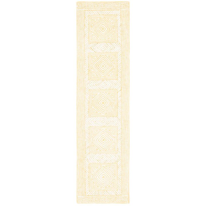 SAFAVIEH Roslyn ROS352C Handmade Yellow / Ivory Rug Image 1