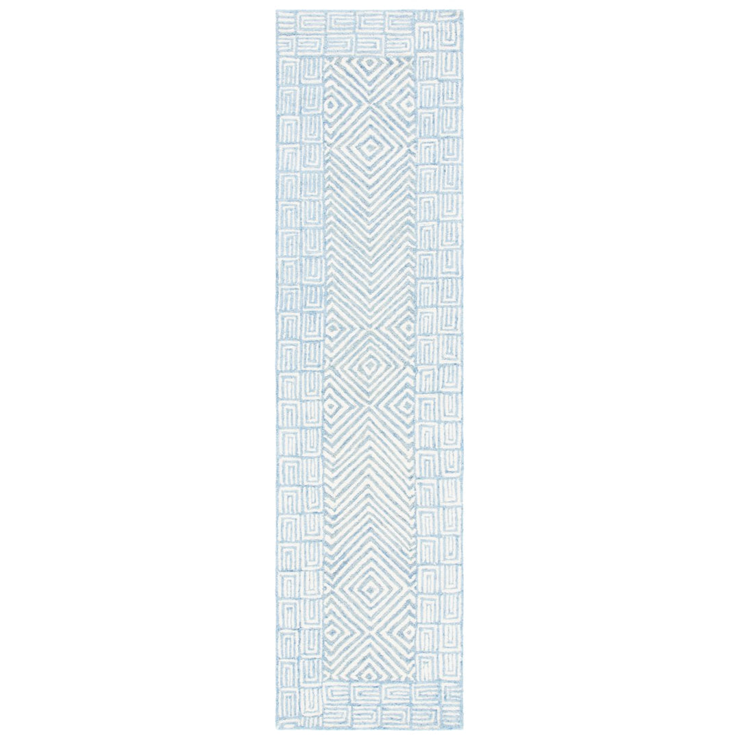 SAFAVIEH Roslyn ROS353M Handmade Light Blue / Ivory Rug Image 1