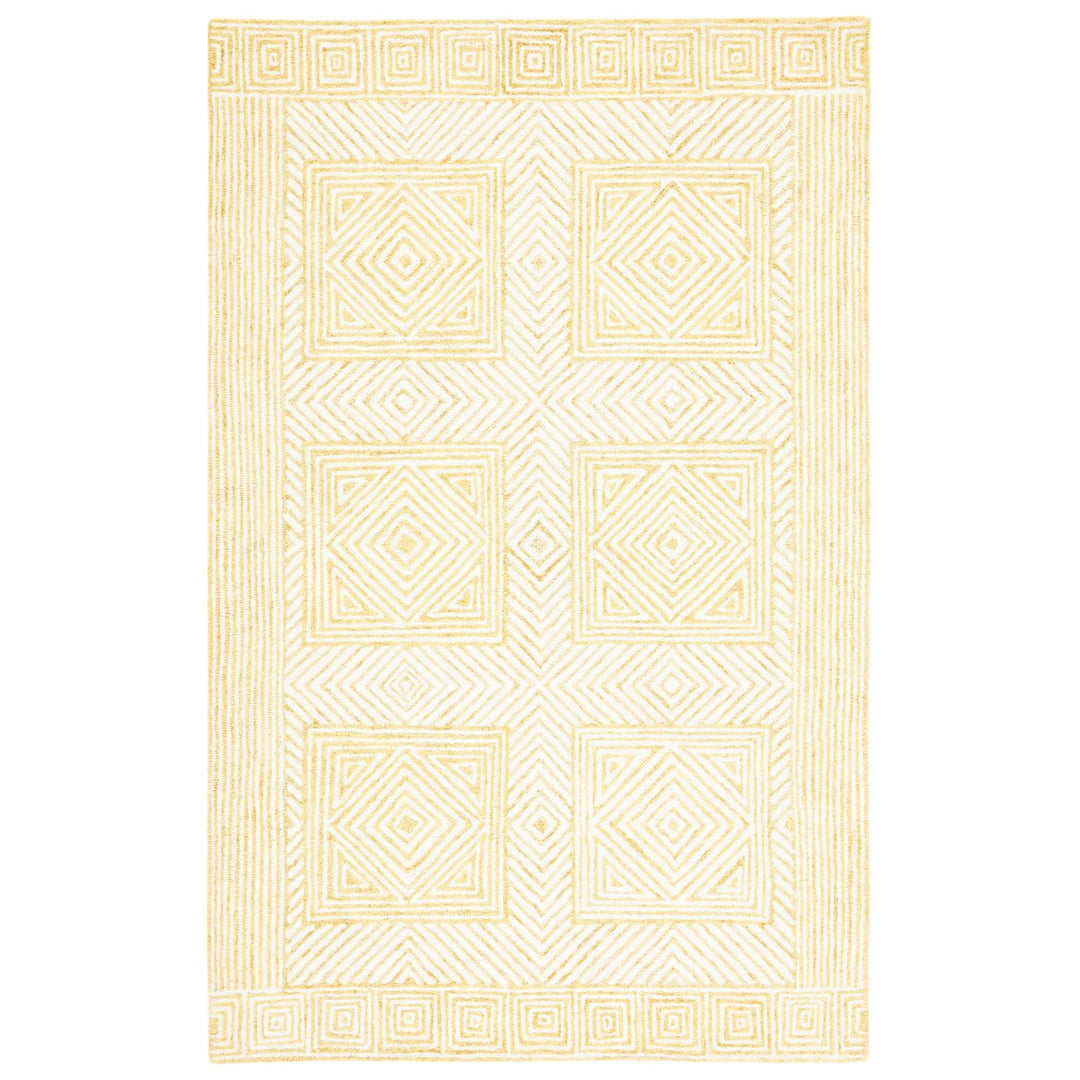 SAFAVIEH Roslyn ROS352C Handmade Yellow / Ivory Rug Image 1