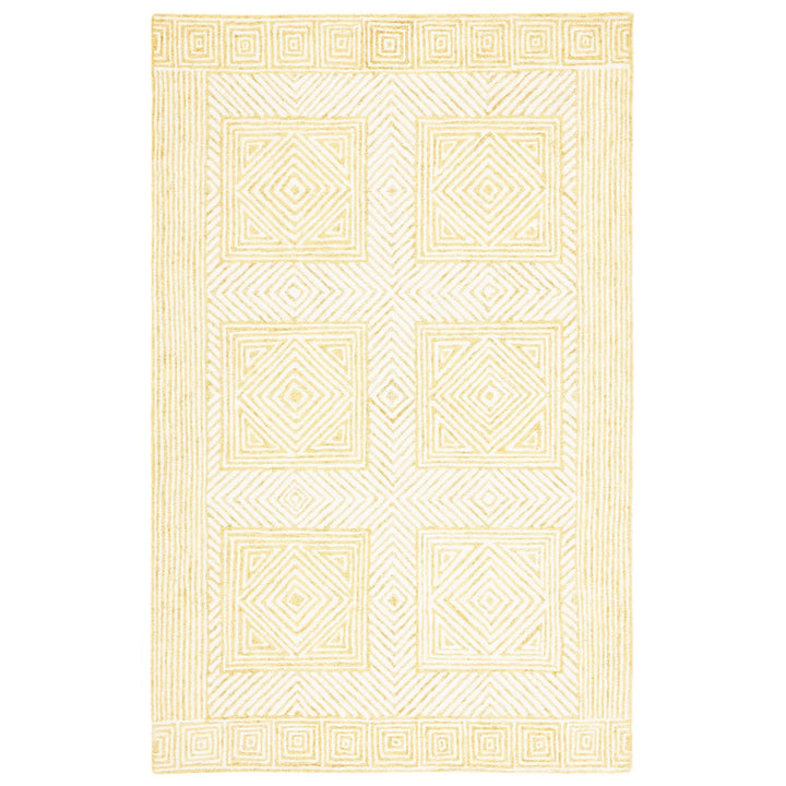 SAFAVIEH Roslyn ROS352C Handmade Yellow / Ivory Rug Image 1