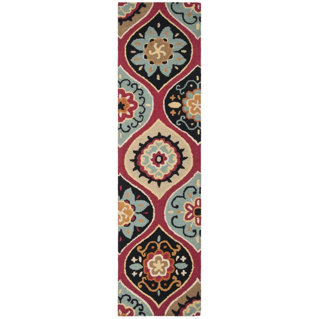 SAFAVIEH Roslyn ROS415A Handmade Blue / Multi Rug Image 1