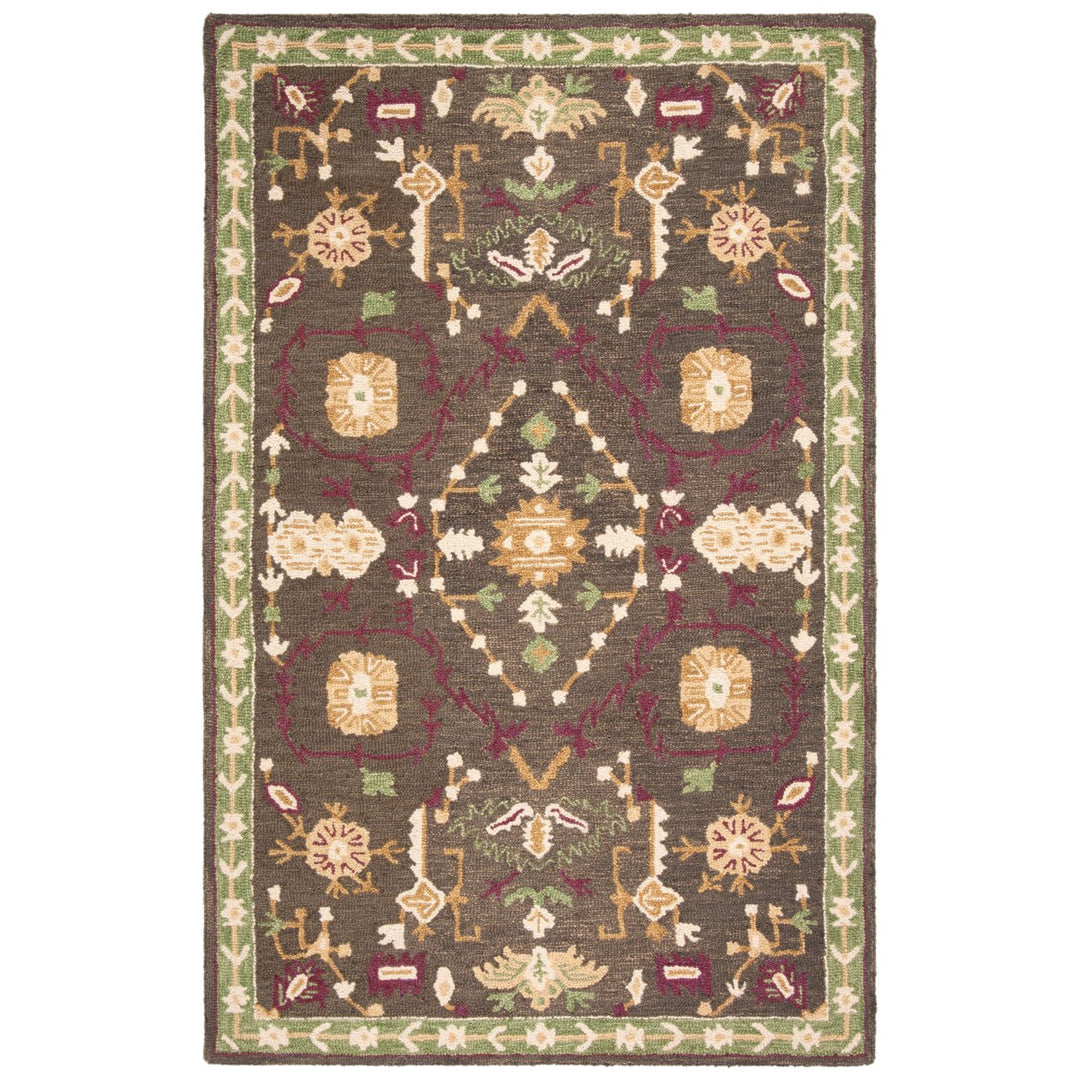 SAFAVIEH Roslyn ROS535A Handmade Sage / Ivory Rug Image 1