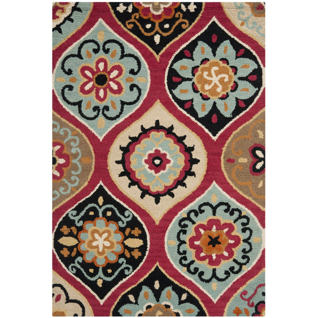 SAFAVIEH Roslyn ROS415A Handmade Blue / Multi Rug Image 1