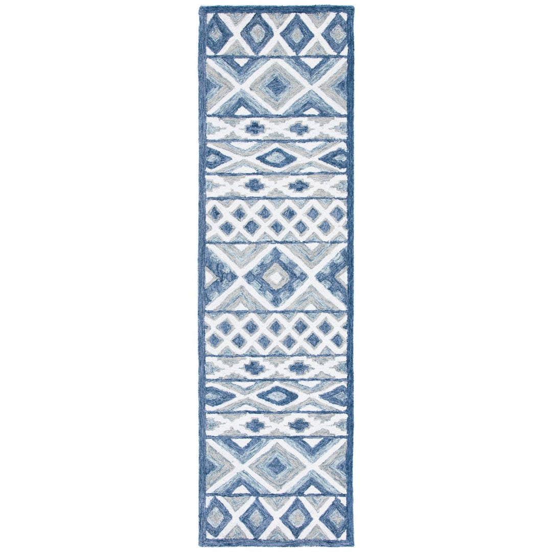 SAFAVIEH Roslyn ROS602M Handmade Blue / Grey Rug Image 1