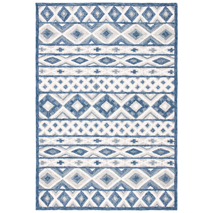 SAFAVIEH Roslyn ROS602M Handmade Blue / Grey Rug Image 1