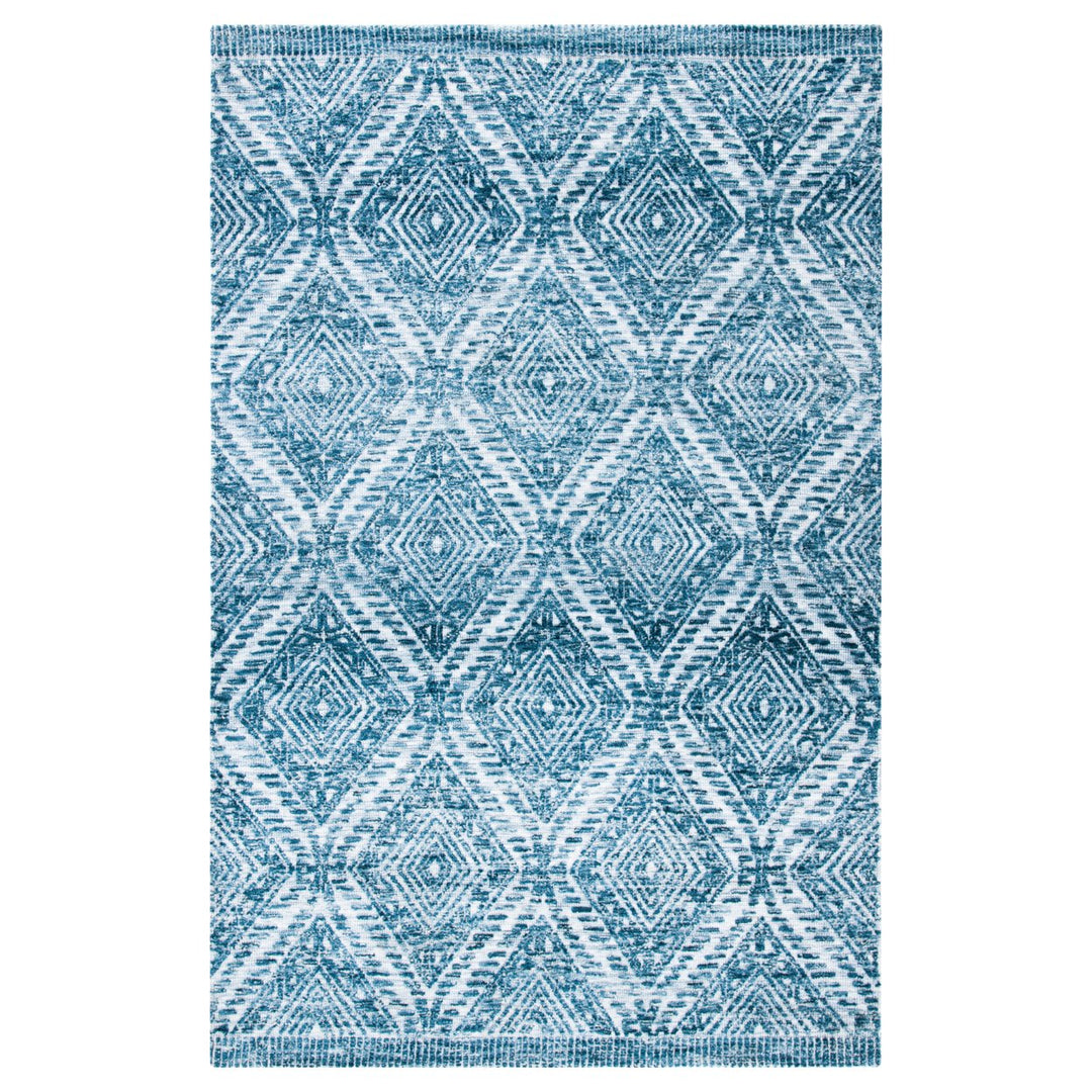 SAFAVIEH Roslyn Collection ROS701M Handmade Blue Rug Image 1