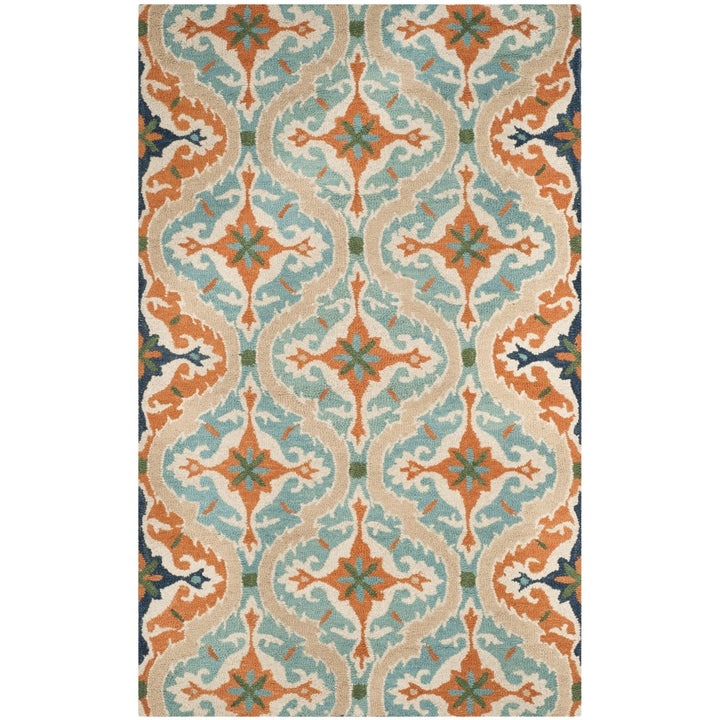 SAFAVIEH Roslyn ROS595A Handmade Blue / Beige Rug Image 1