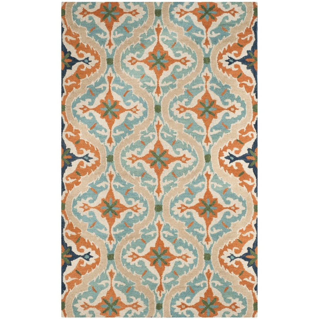 SAFAVIEH Roslyn ROS595A Handmade Blue / Beige Rug Image 1