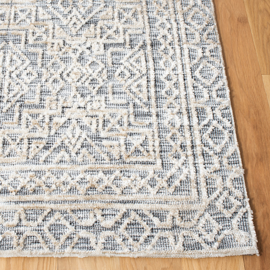 SAFAVIEH Roslyn ROS704F Handmade Grey / Beige Rug Image 3