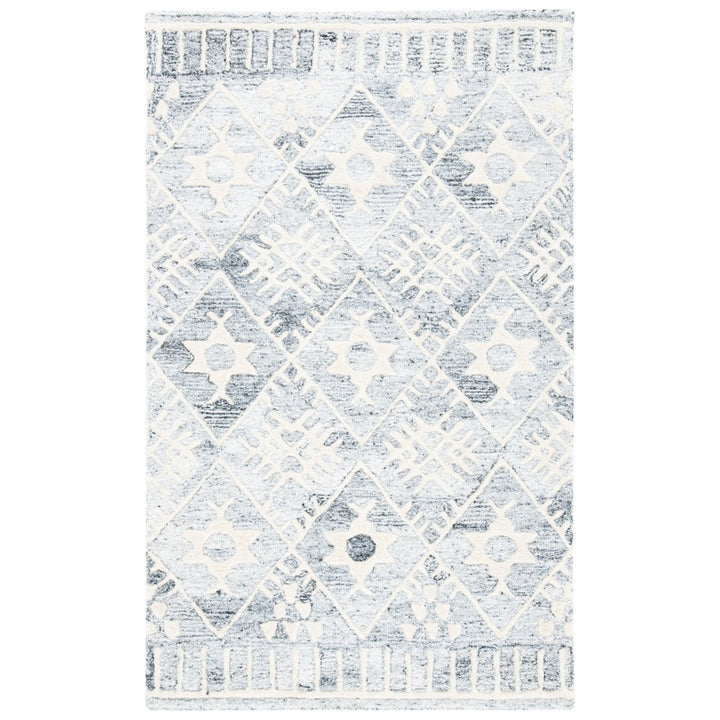 SAFAVIEH Roslyn ROS803A Handmade Grey / Ivory Rug Image 1