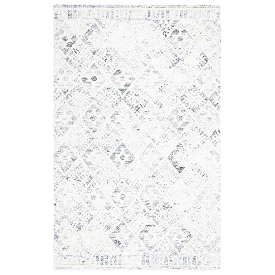 SAFAVIEH Roslyn ROS803A Handmade Grey / Ivory Rug Image 1