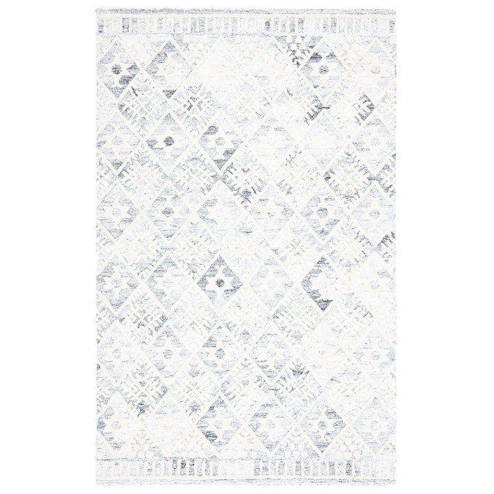 SAFAVIEH Roslyn ROS803A Handmade Grey / Ivory Rug Image 1