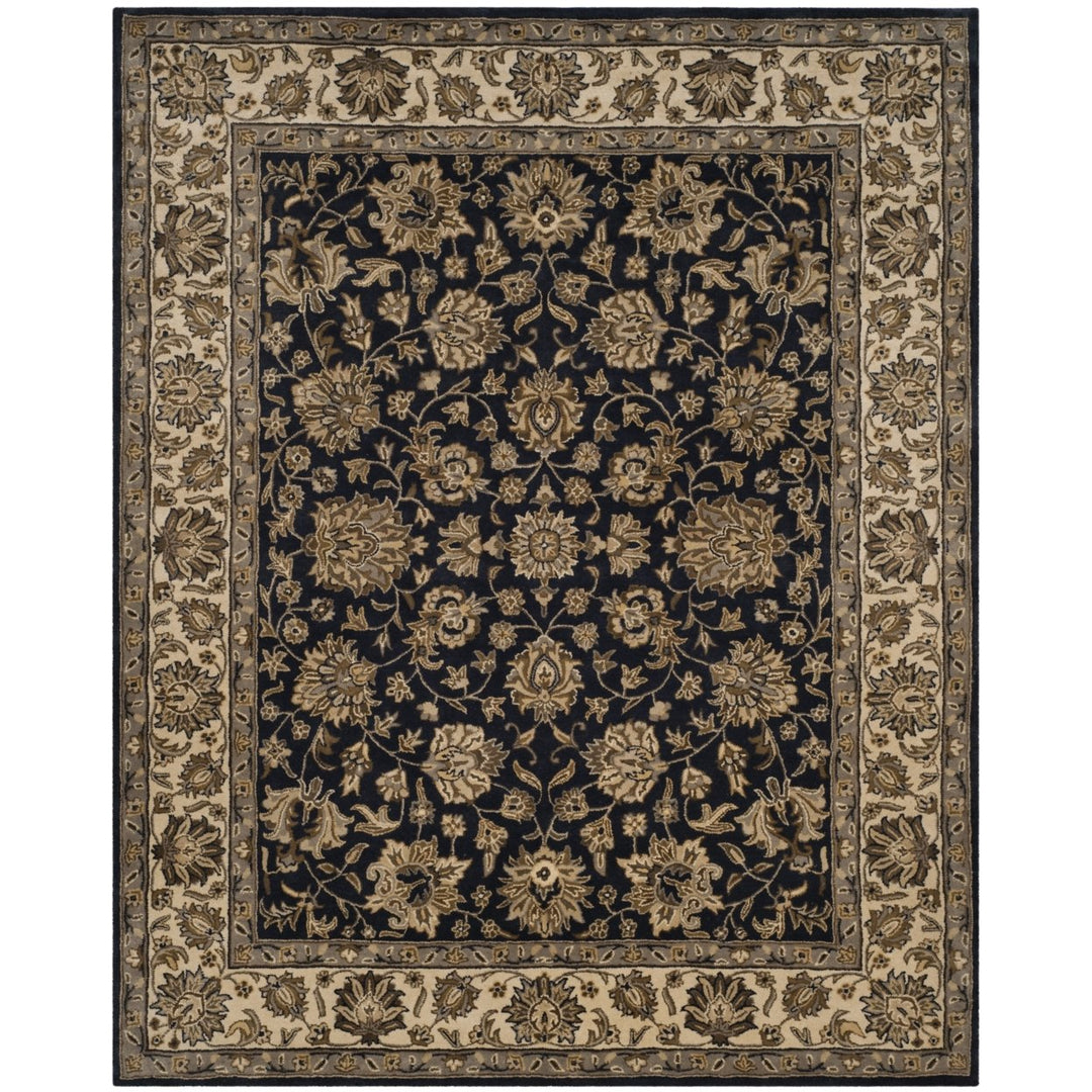 SAFAVIEH Royalty ROY102B Handmade Navy / Ivory Rug Image 1