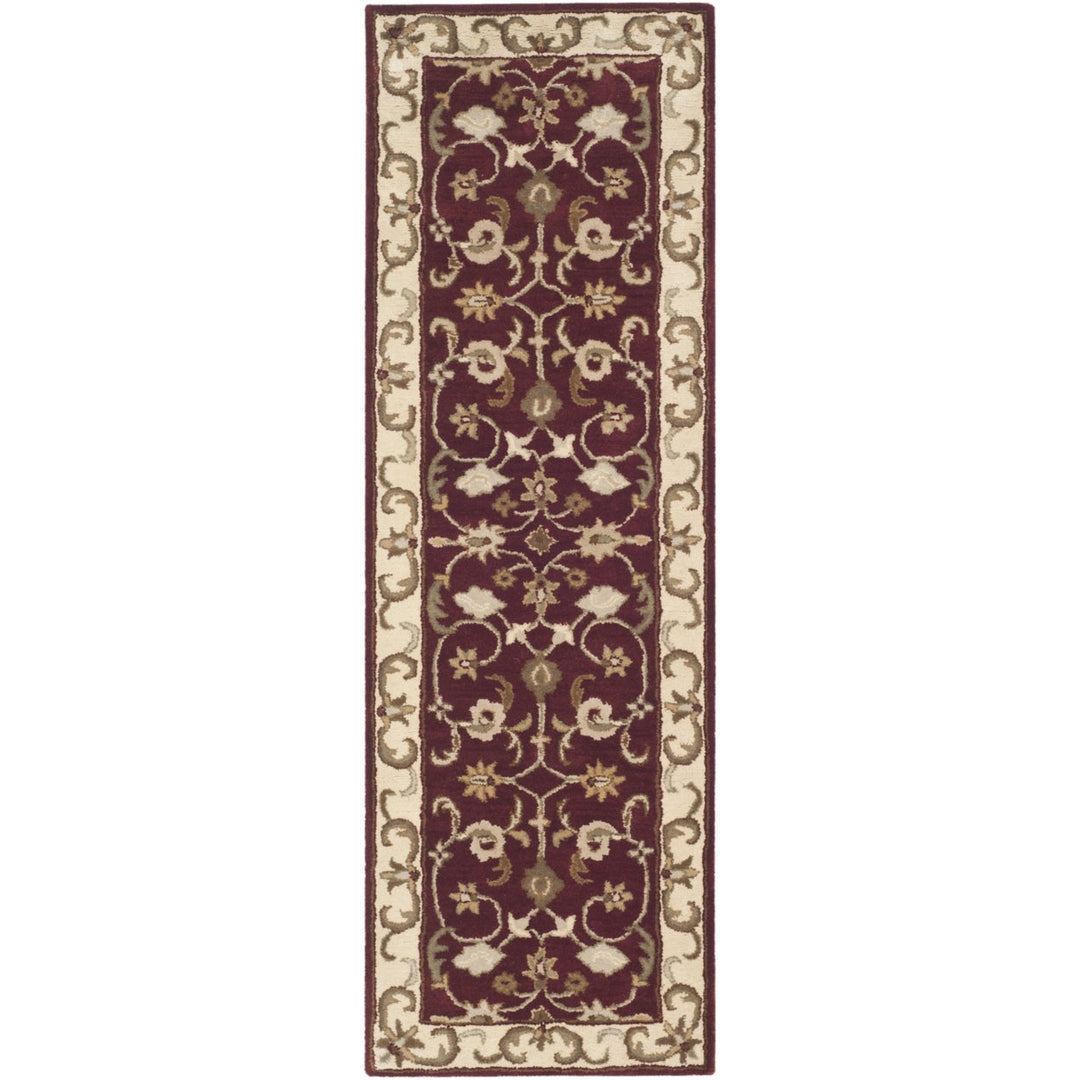 SAFAVIEH Royalty ROY244B Handmade Red / Ivory Rug Image 1