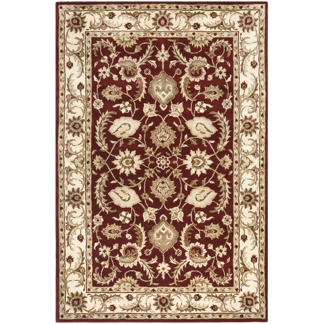 SAFAVIEH Royalty ROY244B Handmade Red / Ivory Rug Image 3