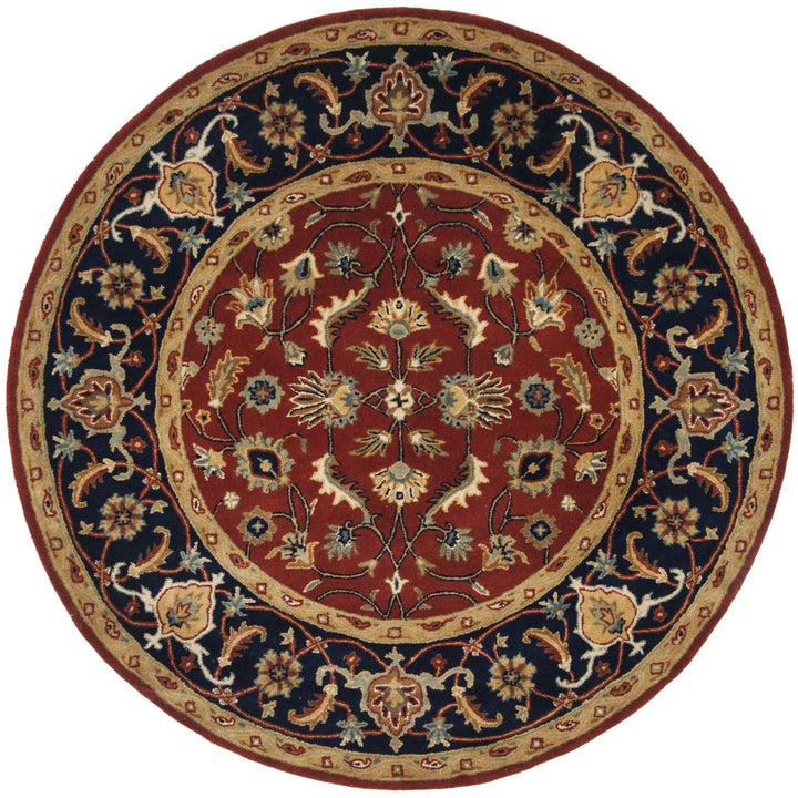 SAFAVIEH Royalty ROY256A Handmade Rust / Navy Rug Image 1