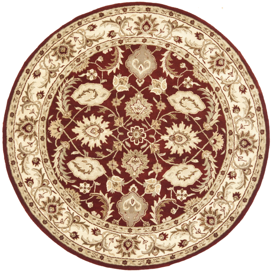 SAFAVIEH Royalty ROY244B Handmade Red / Ivory Rug Image 7