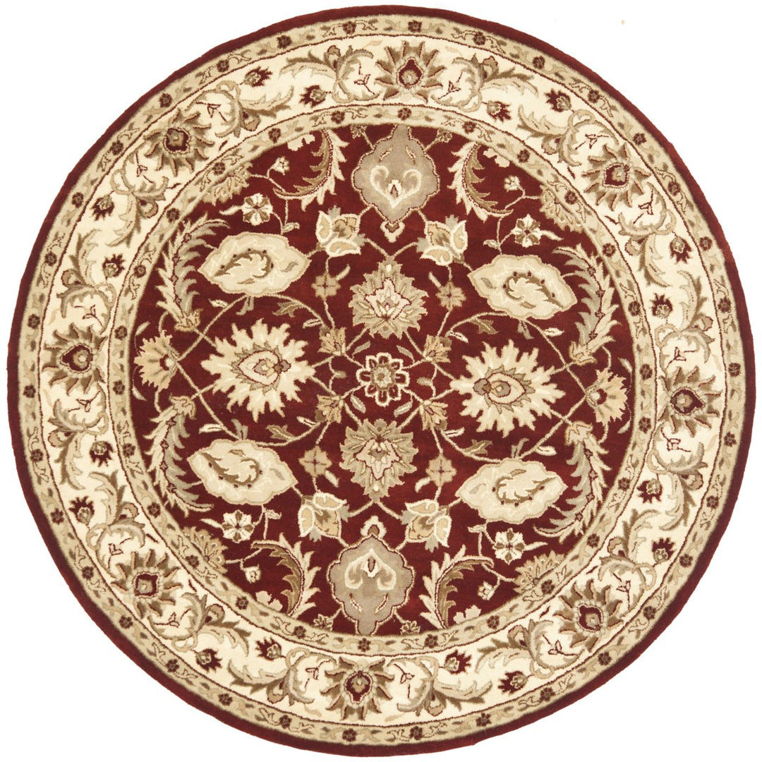 SAFAVIEH Royalty ROY244B Handmade Red / Ivory Rug Image 1