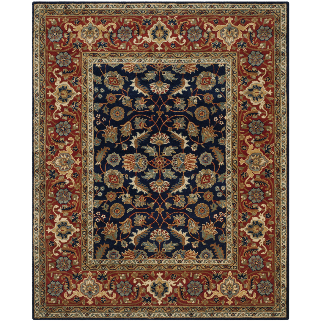 SAFAVIEH Royalty ROY257A Handmade Navy / Rust Rug Image 1