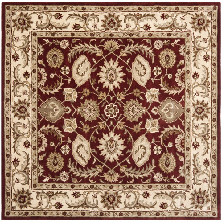 SAFAVIEH Royalty ROY244B Handmade Red / Ivory Rug Image 8