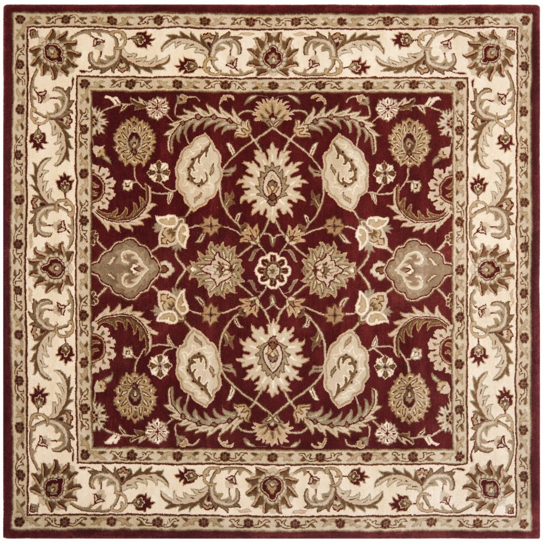 SAFAVIEH Royalty ROY244B Handmade Red / Ivory Rug Image 1